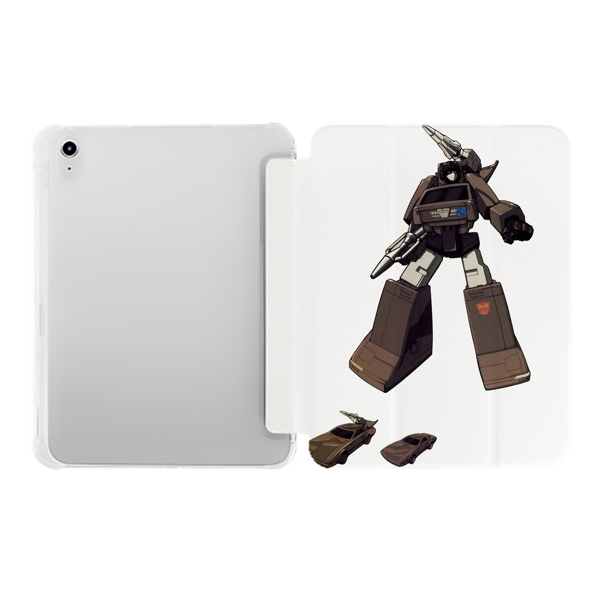 （画像用）  IPad ケース ペン収納付き 三つ折りスタンド PUレザー×シリコン 対応機種9.5/10.5/10.9インチ